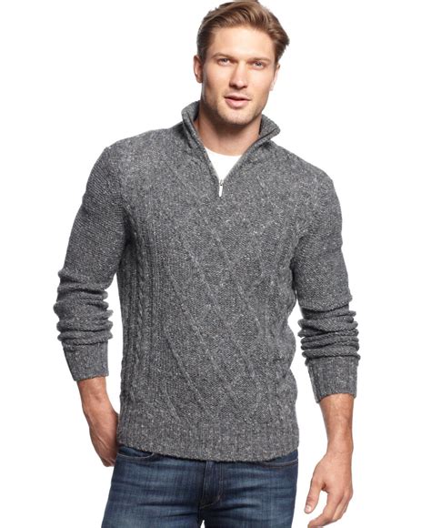 macy's quarter zip sweater|macy's quarter zipper sweater.